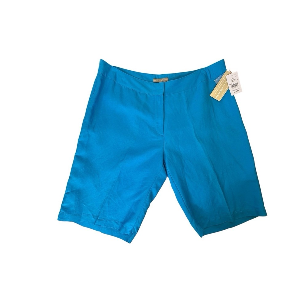 Appraisal Blue Womens 14 Chino‎ Shorts Lightweight Mid-Thigh